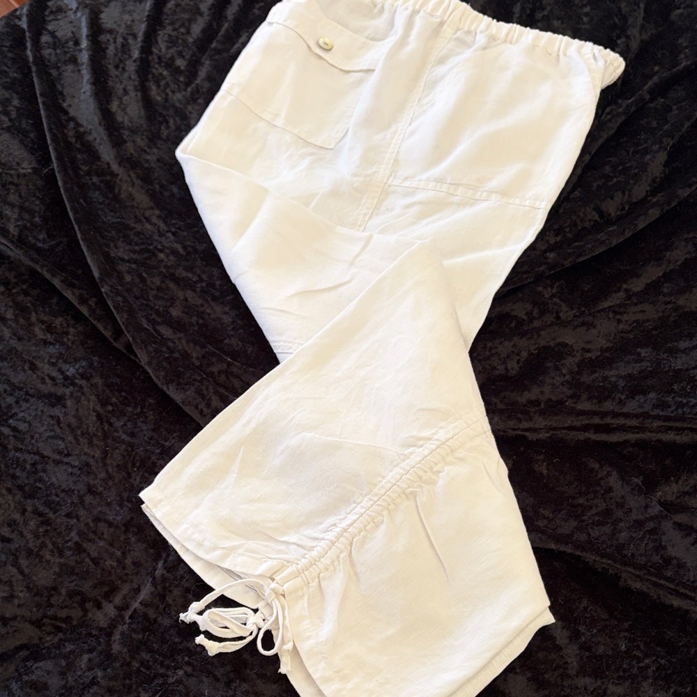 White Drawstring Pants